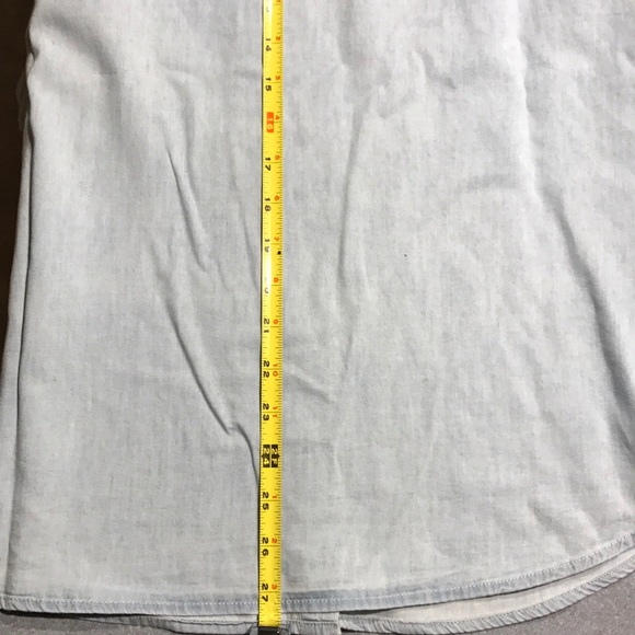 Chambray Denim Button Down Shirt - Picture 5 of 5